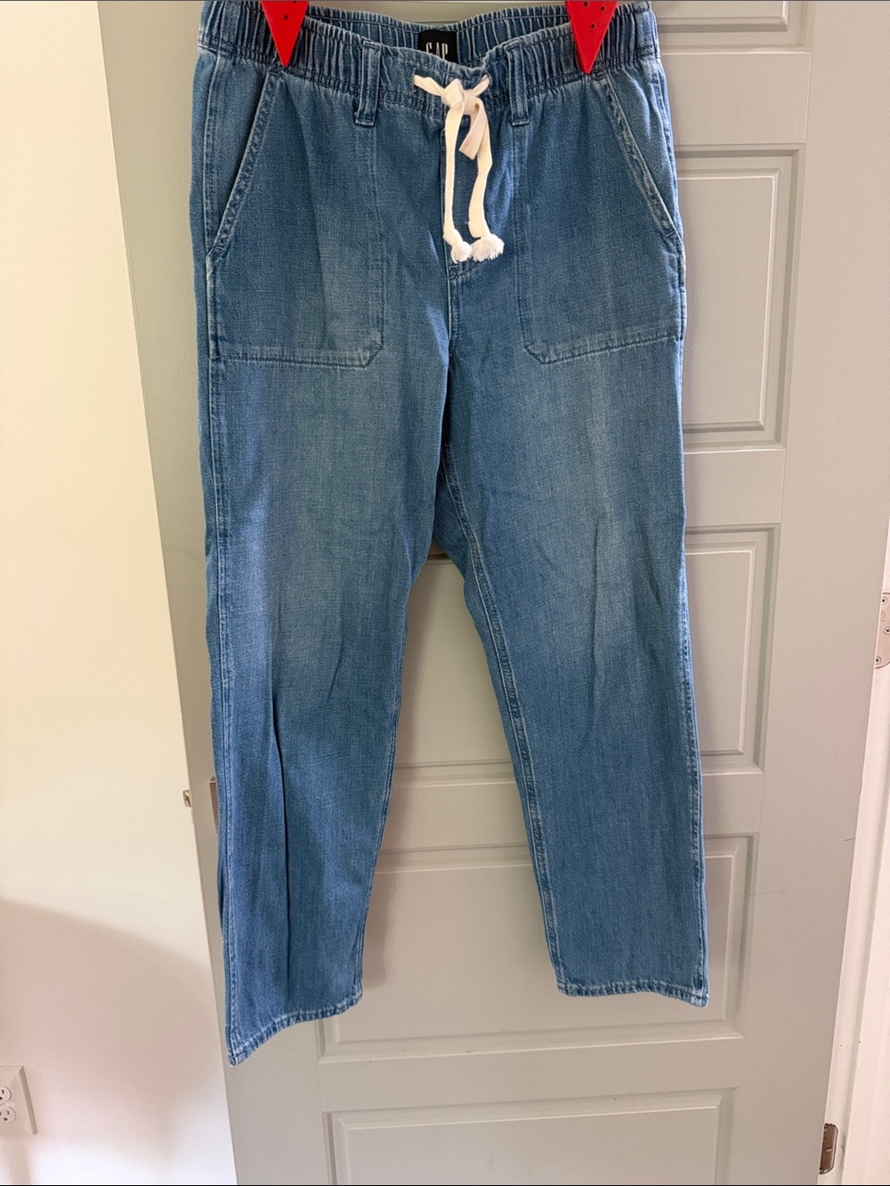 GAP Women's Light Blue Relaxed Drawstring Jeans